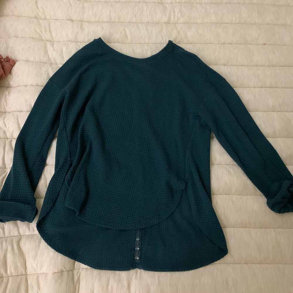 Teal shirt